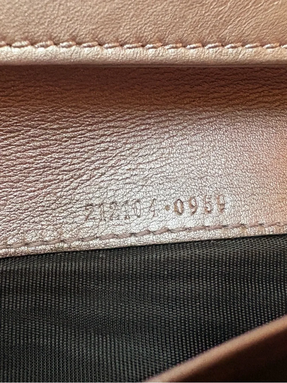 Gucci GG Monogram Long Continental Wallet in Metallic Lilac - Picture 15 of 16